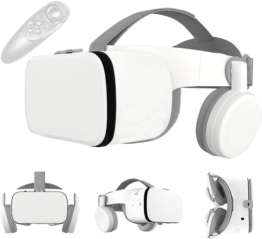 Occhiali VR 110° IMAX FOV Cuffie pieghevoli VR con telecomando per telefoni da 4,7 a 6,2 pollici (iOS e Android) – Ideale per film coinvolgenti e giochi