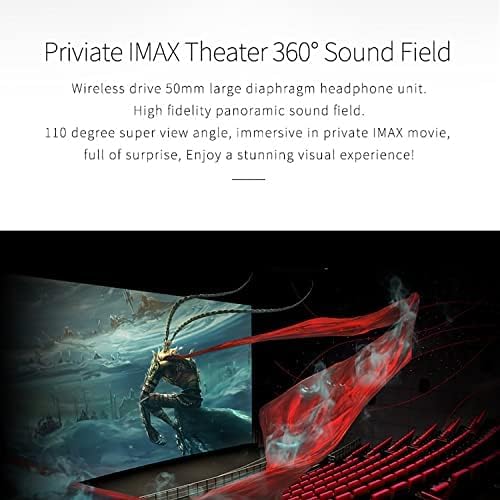 Occhiali VR 110° IMAX FOV Cuffie pieghevoli VR con telecomando per telefoni da 4,7 a 6,2 pollici (iOS e Android) – Ideale per film coinvolgenti e giochi