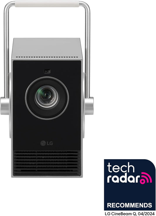 LG CineBeam Q Proiettore a raggio standard 500 ANSI lumen DLP UHD 4K [3840×2160] Argento (LG HU710PB CineBeam Q Small 4K Projector)