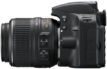 Nikon D3200 Fotocamera Reflex Digitale, 24.2 Megapixel con Obiettivo 18-55VR, Colore Nero [Versione EU]