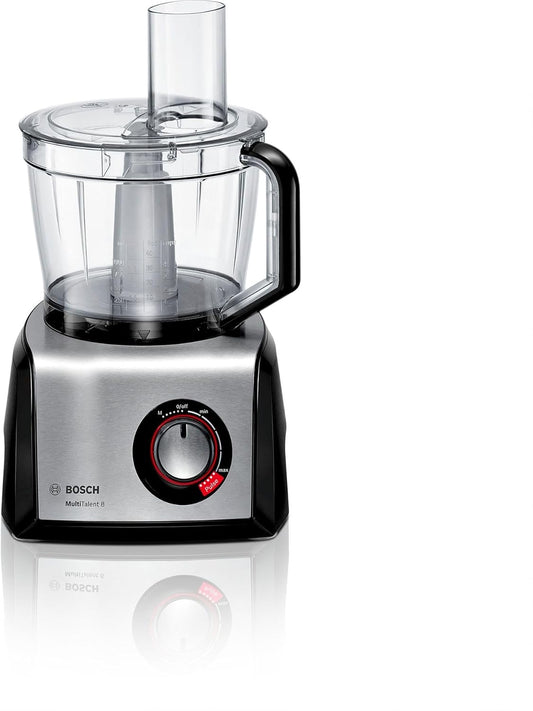 Bosch MultiTalent 8 – Robot de cocina compacto multifunción, más de 50 funciones, 1250W, bol de 3,9L, accesorios completos