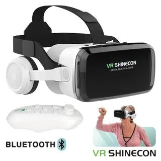 VR Shinecon Z6 – Gafas de realidad virtual 3D Bluetooth para smartphone, blanco